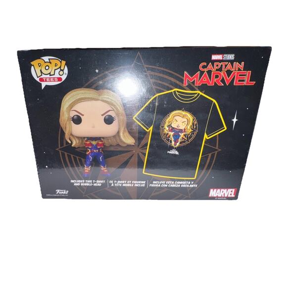 Marvel's Captain Marvel - Glow in the Dark Pop/T-Shirt (L) - FUN|KO POP! TEES - Picture 7 of 12